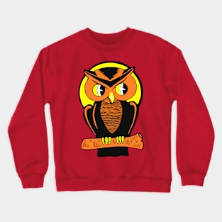 Antique Owl Crewneck Sweatshirt